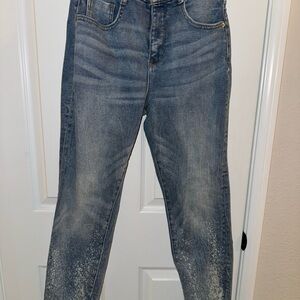 Anthropologie Pilcro The cigarette distressed slim Straight-Leg Jeans 27P